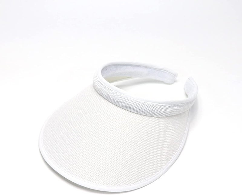 jecvxor Cloth Covered Slip-On Visor for Women, Adjustable Cap Sports Sun Visors for Men - Image 3